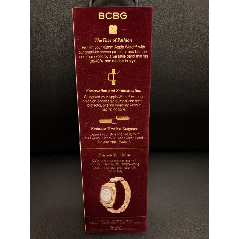 BCBG Gold Floral Apple Watch Band – 38/40/41mm - New - Picture 4 of 4